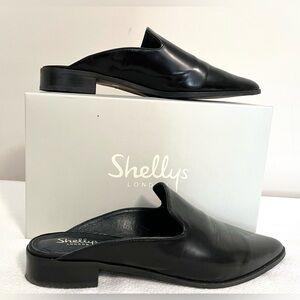 12M Black Calf Leather Slide